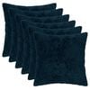 vidaXL Funda de almohada 6 uds. HEERLEN Azul marino 30 x 30 cm