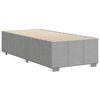 vidaXL Estructura de cama sin colch&oacute;n tela gris claro 80x200 cm