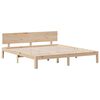 vidaXL Cama con estanter&iacute;a sin colch&oacute;n madera maciza de pino 180x200cm