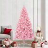 vidaXL &Aacute;rbol de Navidad Artificial Preiluminado Rosa 210 cm PVC