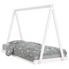 vidaXL Estructura de cama para ni&ntilde;os madera de pino blanco 90x200 cm
