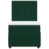 vidaXL Cama box spring con colch&oacute;n terciopelo verde oscuro 90x200 cm