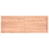 vidaXL Estante pared madera roble tratada marrón claro 140x50x(2-4) cm