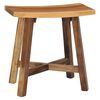 vidaXL Taburete de ba&ntilde;o madera maciza de saman marr&oacute;n
