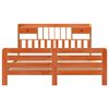 vidaXL Cama con estanter&iacute;a sin colch&oacute;n madera maciza marr&oacute;n 180x200cm