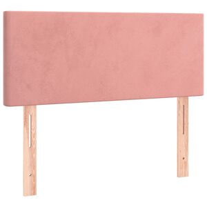 vidaXL Cabecero de terciopelo rosa 100x5x78/88 cm