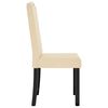 vidaXL Sillas de comedor 2 unidades terciopelo crema