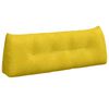 vidaXL Coj&iacute;n de Espalda Amarillo 140 x 24 x 50 cm Terciopelo