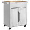 vidaXL Carro de Cocina FLORO 72,5 x 45 x 80 cm Madera de Pino Macizo