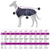vidaXL Chubasquero perros con tiras reflectantes poli&eacute;ster azul XXS