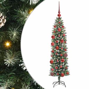vidaXL Árbol Navideño Artificial Delgado con 150 LED verde y 150 cm