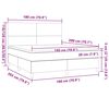 vidaXL Cama box spring con colch&oacute;n terciopelo verde oscuro 180x200 cm