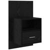 vidaXL Armario de Noche con caj&oacute;n 2 pcs Roble Negro 50 x 32,5 x 80cm