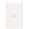 vidaXL Puertas de cocina exterior MEPPEL 2 uds madera pino blanco 50x9x82 cm