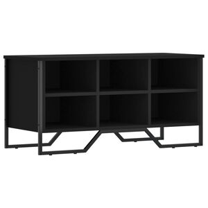 vidaXL Mueble zapatero madera de ingenier&iacute;a negro 90x38x45,5 cm