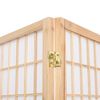vidaXL Biombo plegable con 5 paneles estilo japonés 200x170 cm