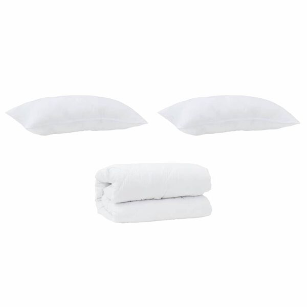 vidaXL Edredón con almohada 3 pcs Microfibra