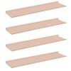 vidaXL Estante flotante 4 pcs Rosa 80 x 18 x 2,5 cm Acero