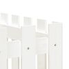 vidaXL Arriate elevado jardín con valla madera pino blanco 200x50x70cm