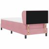 vidaXL Cama tipo Box Spring con colch&oacute;n Rosa 80 x 200 cm Terciopelo