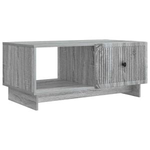 vidaXL Mesa de Caf&eacute; Gris Sonoma 90 x 50 x 40 cm Madera de Ingenier&iacute;a