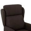 vidaXL Sill&oacute;n de masaje el&eacute;ctrico tela marr&oacute;n oscuro