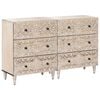 vidaXL Aparador 2 uds. 60 x 33,5 x 75 cm Madera de mango maciza