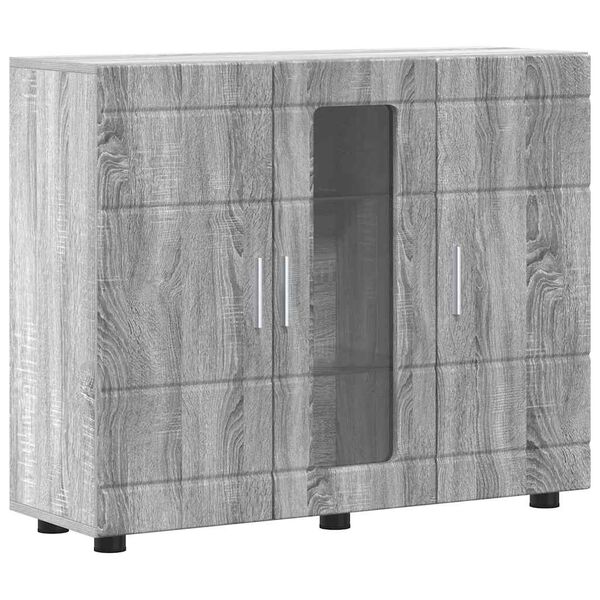 vidaXL Armario de Madera Gris Sonoma 88,5 x 30,5 x 73 cm