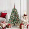 vidaXL &Aacute;rbol de Navidad artificial Verde 120 cm PVC, Pl&aacute;stico y Acero