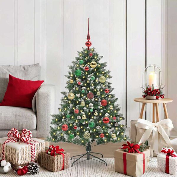 vidaXL &Aacute;rbol de Navidad artificial Verde 120 cm PVC, Pl&aacute;stico y Acero