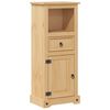 vidaXL Juego de muebles de ba&ntilde;o Corona 4 pzas madera maciza pino