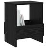vidaXL Estante de revistas 2 pcs Roble Negro 35 x 30 x 45 cm