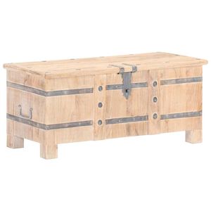 vidaXL Ba&uacute;l de madera maciza de acacia 90x40x40 cm