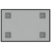 vidaXL Pizarra magn&eacute;tica de vidrio templado negro 30x20 cm