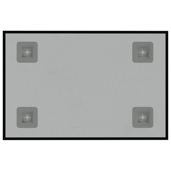 vidaXL Pizarra magn&eacute;tica de vidrio templado negro 30x20 cm