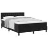 vidaXL Cama tipo Box Spring con colch&oacute;n Negro 160 x 200 cm Terciopelo