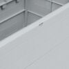 vidaXL Caja de almacenamiento de jardín 420 L gris claro