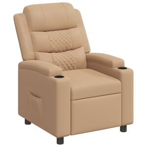 vidaXL Sill&oacute;n reclinable Capuchino 75 x 93 x 98 cm Tela