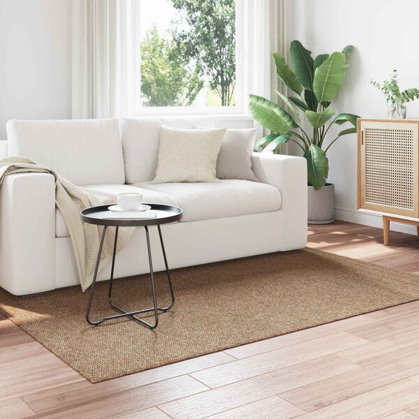 vidaXL Alfombras de &aacute;rea AGIRA Natural 170 x 120 cm Poli&eacute;ster