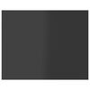 vidaXL Estante estanter&iacute;a 4 uds contrachapada gris brillo 40x50x1,5 cm
