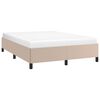 vidaXL Estructura cama sin colchón cuero sintético capuchino 140x190cm