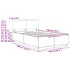vidaXL Estructura de cama 135 x 190 cm Madera de Ingenier&iacute;a