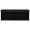 vidaXL Conjunto de mueble de TV 2 pcs Roble negro 80 x 30 x 30 cm