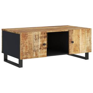 vidaXL Mesa de centro madera maciza mango y contrachapada 100x54x40 cm