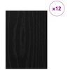 vidaXL Paneles Decorativos 12 pcs Roble negro 30 x 42 x 0.3 cm