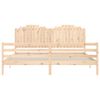vidaXL Estructura de cama con cabecero madera maciza 200x200 cm