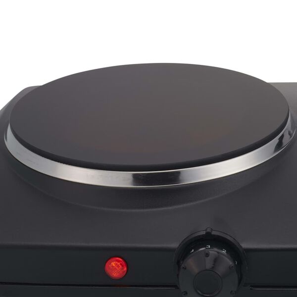 Princess Placa vitrocer&aacute;mica doble negro 2000 W