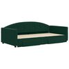 vidaXL Sof&aacute; cama nido con cajones terciopelo verde oscuro 100x200 cm