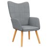 vidaXL Sill&oacute;n de relax de tela gris claro