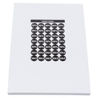 rillprint Surtido de pegatinas de descuento 10 hojas x 5 cajas